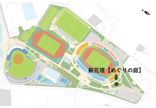 花壇の位置のサムネイル